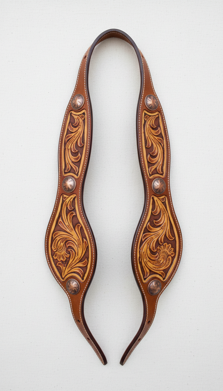 Artisanal Leather Breast Collar Western Fit