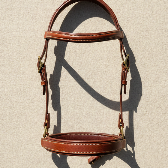 Full-Grain Leather Bridle Hand-Stitched