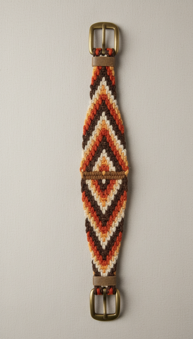 100% Mohair Handwoven Saddle Cinch