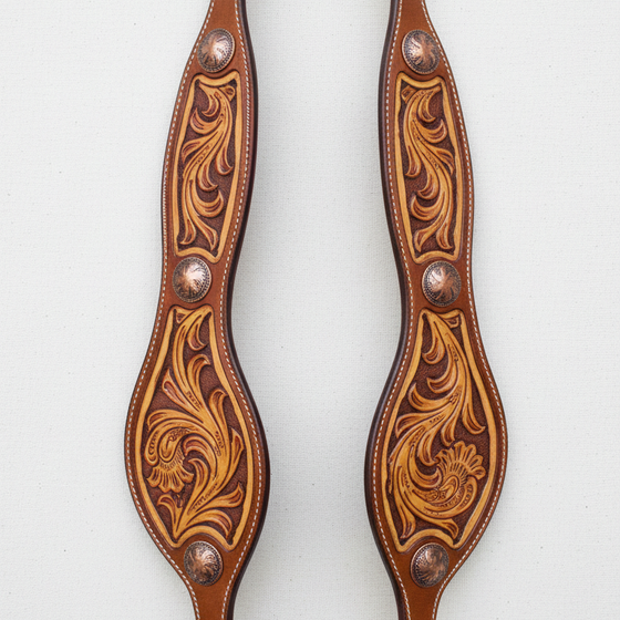 Artisanal Leather Breast Collar Western Fit